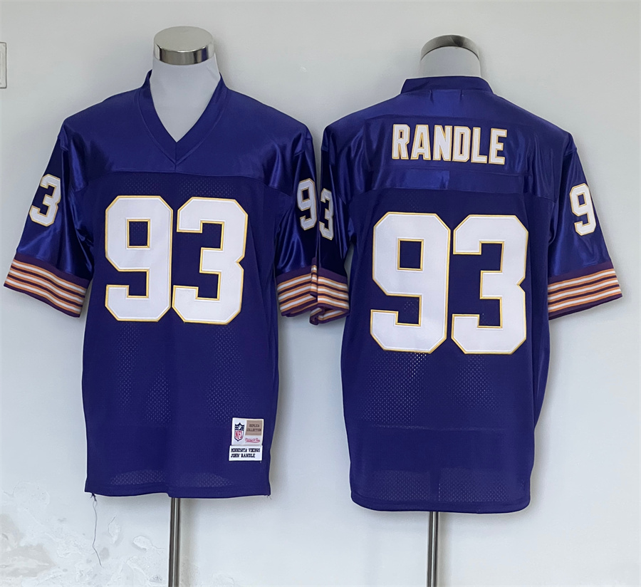 Men's Minnesota Vikings John Randle Mitchell & Ness Purple Legacy Jersey